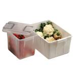 Contenitore Foodbox con coperchio 58 x 38 x 26 cm 40 lt PPL riciclabile bianco - 21754 - 1