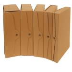 Scatola progetto dorso 12 cm 25 x 35 cm cartone FSC avana - 3938 - 1