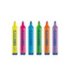 Evidenziatore Video punta a scalpello tratto 1,5mm astuccio 6 colori Tratto - 14470 - 1