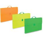 Valigetta Polionda Fluo 28x39 cm dorso 8 cm colori assortiti - 16181