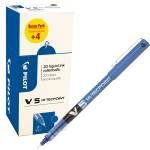 Roller Hi Tecpoint V5 - con cappuccio - punta 0,5 mm - blu - conf. 16+4 pezzi - Pilot - 000020 - 3131910516514 - DMwebShop