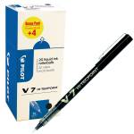 Roller - con cappuccio - Hi Tecpoint V7 - punta 0,7 mm - nero - conf. 16+4 pezzi - Pilot - 000021 - 3131910516538 - DMwebShop