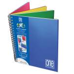 Blocco One Color 4 x 4 - A4+ - forato - 5 mm - 120 fogli - 80 gr - spiralato - conf. 3 pezzi - Blasetti - 6428. - 8007758164284 - DMwebShop