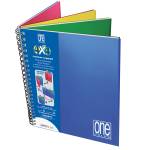 Blocco One Color 4 x 4 - A4+ - forato - 1 rigo - 120 fogli - 80 gr - spiralato - conf. 3 pezzi - Blasetti - 6429 - 8007758164291 - DMwebShop