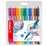 Pennarello PointMax punta feltro - punta 0,8 mm - astuccio 12 colori assortiti - Stabilo - 488/12-01 - 4006381503679 - DMwebShop