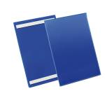 Buste identificative con bande adesive A4 verticale blu - 17913