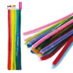 Ciniglia animata diametro 9 mm lunghezza 30 cm colori assortiti busta 30 fili - 18273