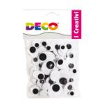 Occhietti adesivi ovali misure assortite ovali busta 50 pezzi - 18275