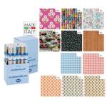 Rotoli Cartarivesto Rex 58 - lavabile - 50 x 500 cm - colori assortiti - conf. 50 pezzi - Rex Sadoch - X33X6-AP2 - 8006715066548 - DMwebShop