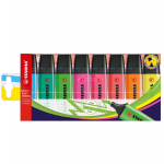Evidenziatore Boss Original - punta a scalpello - tratto 2 - 5 mm - colori assortiti - busta 8 pezzi - Stabilo - 70/8 - 4006381215718 - DMwebShop