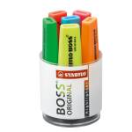 Evidenziatore Boss Original - punta a scalpello - tratto 2 - 5 mm - colori assortiti - cilindro 6 pezzi - Stabilo - 7006 - 4006381214575 - DMwebShop
