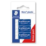 Gomma Mars Plastic - bianca - conf. 3 pezzi - Staedtler - 52653 ABK3D - 4007817525395 - DMwebShop