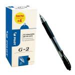 Roller gel a scatto G 2 punta 0,7 mm nero confezione 16,4 pezzi - 11907