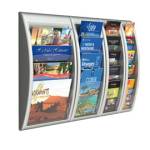 Espositore da parete Quick Fit System 4 tasche A4 orizzontali grigio - 18450