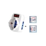 Adattatore rotante con interruttore 2 prese bipasso 2P+T 10-16A + 1 presa Schuko - Mkc - 492518057 - 8006012290097 - DMwebShop