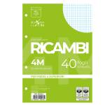 Ricambi forati Quaxima - A4 - 4 mm - 80 gr - 40 fogli - Pigna - 00629034M - 8005235204492 - DMwebShop