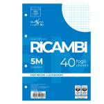 Ricambi forati Quaxima - A4 - 5 mm - 80 gr - 40 fogli - Pigna - 00629035M - 8005235204508 - DMwebShop