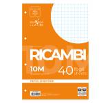 Ricambi forati Quaxima - A4 - quadretto 10 mm - 80 gr - 40 fogli - Pigna - 006290310 - 8005235211612 - DMwebShop