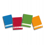 Blocco spiralato Quablock Original - 22 x 29,7 cm - 1 rigo - 120 fogli - 80 gr - 4 fori - Pigna - 02000011R - 8005235019454 - DMwebShop