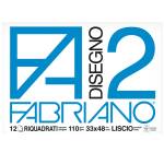 Blocco F2,33 x 48 cm 12 fogli 110 gr liscio squadrato collato - 6661