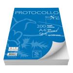 Fogli protocollo Quaxima A4,5 mm 80 gr - 6407