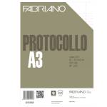 Foglio protocollo A4,1 rigo con margine 60 gr - 6414