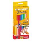 Matite colorate Studio diametro mina 2,8 mm colori assortiti Astuccio 12 pezzi Koh i noor DH3312 - 4695