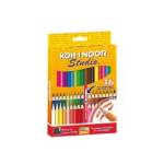 Matite colorate Studio diametro mina 2 - 8 mm colori assortiti Koh I Noor Astuccio 36 pezzi - 4697