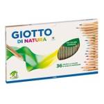 Pastelli colorati di Natura diametro mina 3,8 mm legno di cedro Giotto 240800 - 7346