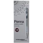 Penna a sfera a scatto punta 1 mm nero - 2915
