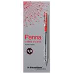 Penna a sfera a scatto punta 1 mm rosso - 648