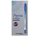 Penna a sfera con cappuccio punta fine 0,7 mm blu - 3947