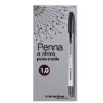 Penna a sfera con cappuccio - punta media 1 mm - nero - conf. 50 pezzi - Starline - STL1108. - 8025133030658 - DMwebShop