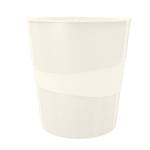 Cestino gettacarte WOW altezza 32,4 cm diametro 29 cm 15 lt bianco metallizzato - 19834