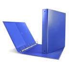 Raccoglitore Nettuno 22 x 30 cm 4 anelli a D 50 mm dorso 7 cm blu - 7201