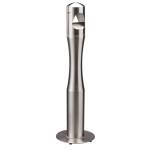 Posacenere da terra a colonna diametro 13 cm H 108 cm base 29 cm inox silver - 7701