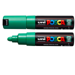 Marcatore a base d'acqua Uni Posca PC7M - punta tonda large - 4,5 - 5,5 mm - verde - Uni Mitsubishi - M PC7M V - 4902778228302 - DMwebShop
