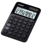 Calcolatrice da tavolo MS 20UC - 105x149,5x23 mm - 12 cifre - plastica - nero - Casio - MS-20UC-BK-W-EC - 4549526612800 - DMwebShop