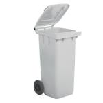 Bidone carrellato - 48 x 55 x 93 cm - 120 lt - bianco - Mobil Plastic - 1/120/5-BIL - 8004331112052 - DMwebShop