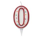 Candelina Zuccherino numero 0 H 8,5 cm - 22128