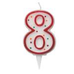 Candelina Zuccherino numero 8 H 8,5 cm - 22121