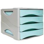 Cassettiera Keep Colour Pastel 25 x 32 cm cassetti 5 cm grigio azzurro - 17339
