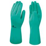 Guanti da lavoro industriale Nitrex 801 nitrile floccato cotone taglia 08 verde - 22061
