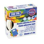 Nastro adesivo telato TPA 200,19 mm x 2,7 mt tela plastificata rosso - 16240