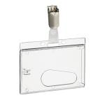 Portabadge rigido - 5,4 x 8,5 cm - conf. 50 pezzi - Durable - 8950-19 - 4005546981161 - DMwebShop