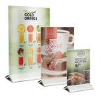 Display da tavolo A5 base acciaio - 22765