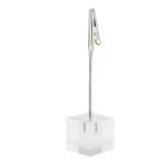 Porta tag a pinza in acrilico nero set 6 pezzi - 22671