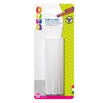 Stick per pistola colla a caldo 11 mm x 10 cm trasparente bassa temperatura - 22495