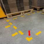 Adesivo da terra forma a L 10 x 10 cm - 18338