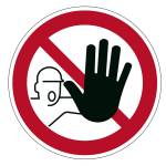 Pittogramma adesivo da terra Accesso vietato diametro 43 cm - 18316